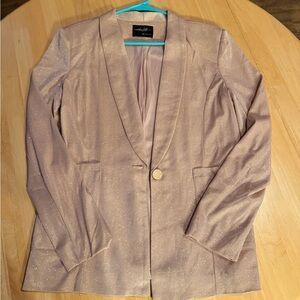 Elegant Women's Blazer in Shimmering Pink